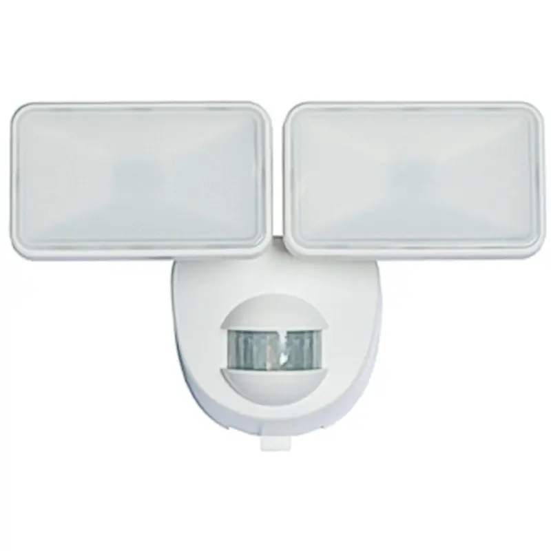 Heath Zenith HZ-7161-WH Motion Activated Security Light, 2-Lamp, LED Lamp, 400 Lumens, 5000 K Color Temp