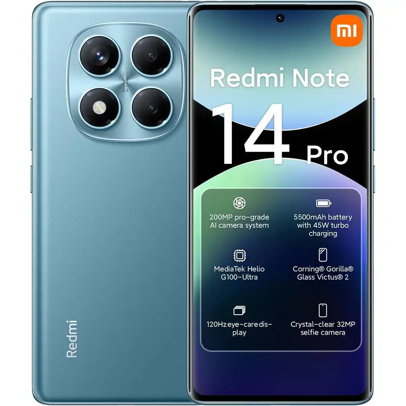 Redmi Note 14 Pro Ocean Blue 8GB RAM 256GB ROM