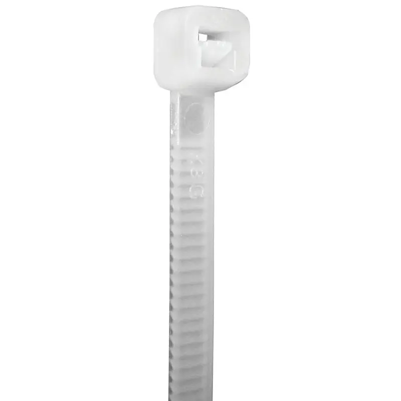 Tradeselect CTS75P20 Cable Tie, 1.77 in Max Bundle Dia, Nylon, Natural