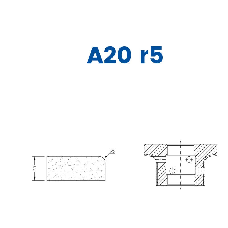 A20 r5 (20mm r5 Eased Edge)EHS Kit (All materials high speed) / 1