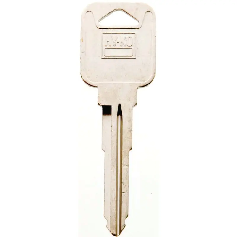 Hy-Ko 11010MZ19 Automotive Key Blank, Brass, Nickel, For: Mazda Vehicle Locks