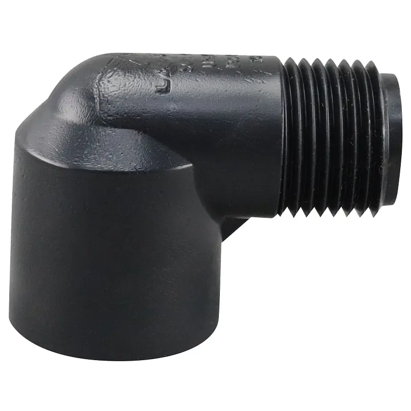 Lasco M412005BC Street Pipe Elbow, 1/2 in, FIP x MIP, 90 deg Angle, PVC, SCH 40 Schedule