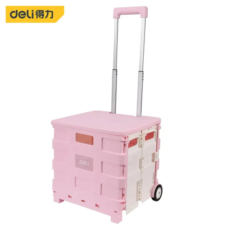 Deli Foldable Trolley Cart with Two Wheels 25kg Capacity | DL431002B