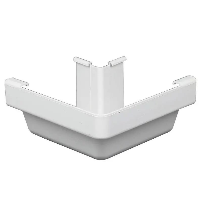 5 in. x 0.5 ft. White Vinyl K-Style Outside Corner