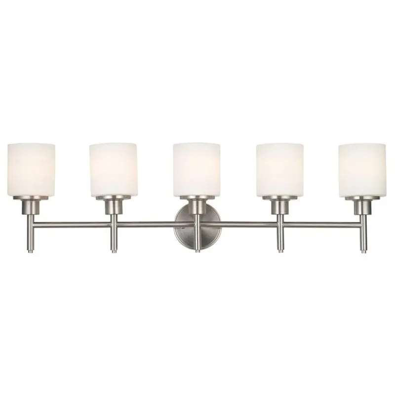 Aubrey 5-Light Satin Nickel Vanity Light6.4 / each