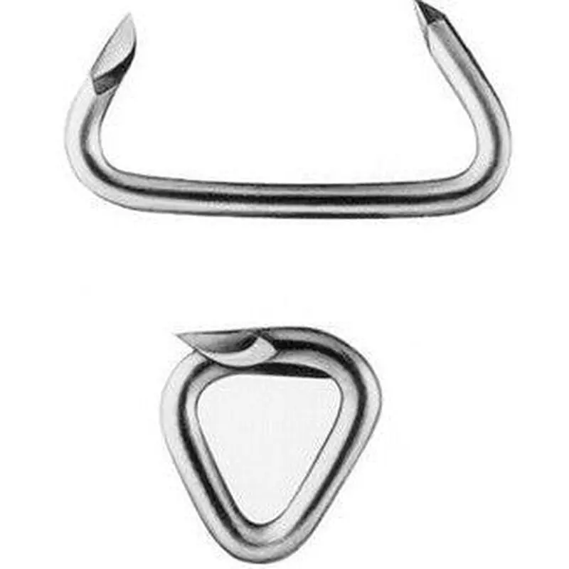 Stainless Steel 3/4" Hog Rings Sharp Points (approx. 2400/box)