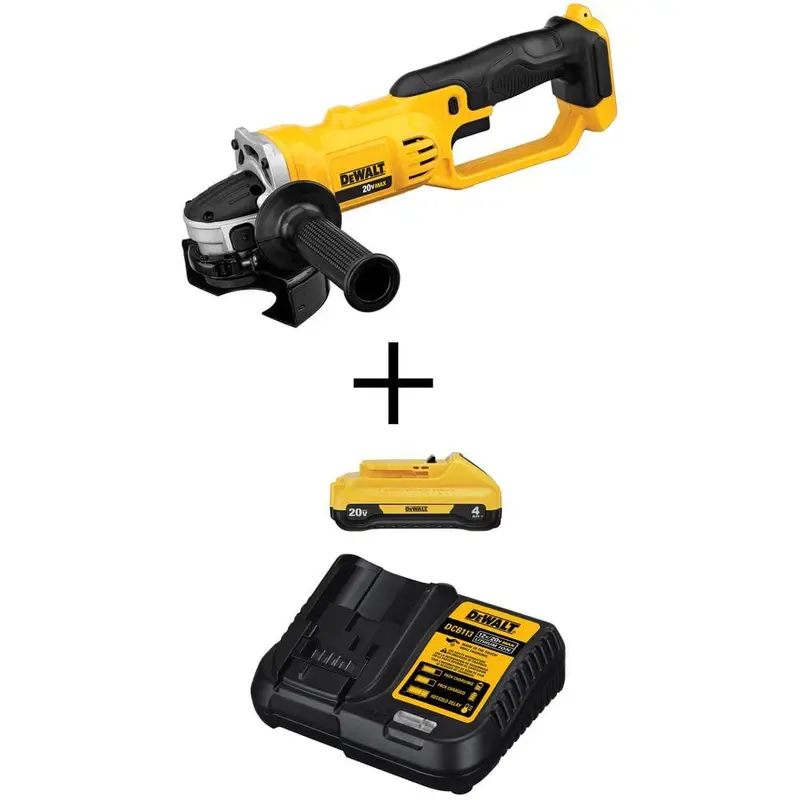 20-Volt MAX Li-Ion Cordless 4-1/2 in. to 5 in. Grinder (Tool-Only) with 20-V Li-Ion 4.0 Ah Battery & Charger Starter Kit5.52 / bundle