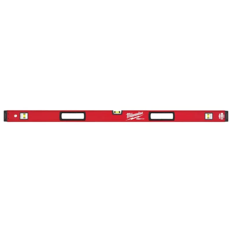 Milwaukee REDSTICK Series MLBX48 Box Level, 48 in L, 3-Vial, Non-Magnetic, Aluminum, Red
