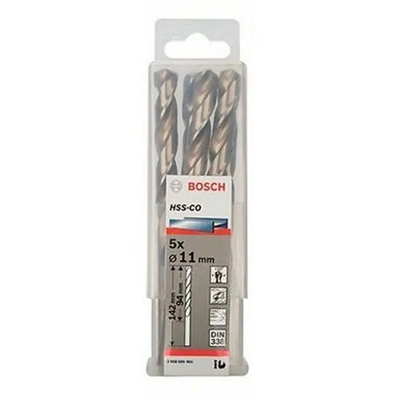 Metal Drill Bit HSS-CO Set | 11x94x142mm - 5pcs