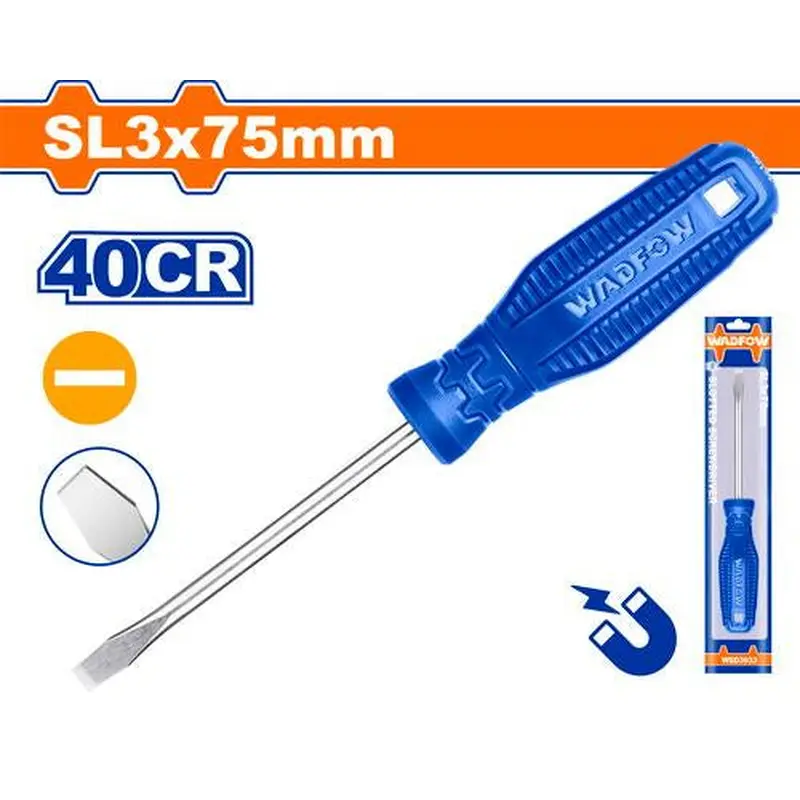 WADFOW Slotted Screwdriver 3.0mm 75mm