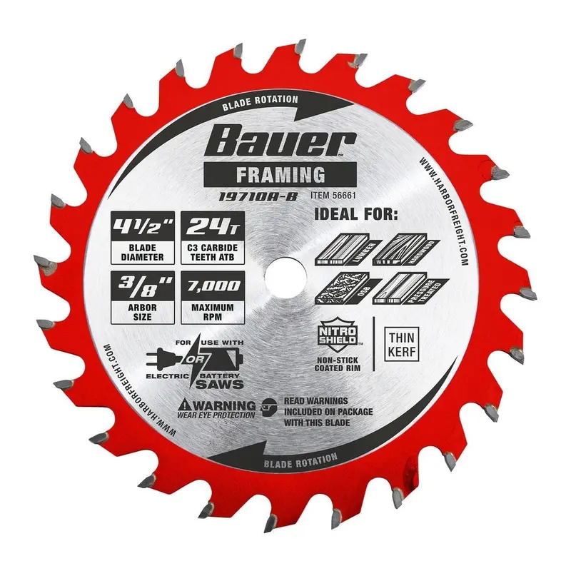 4-1/2 in.  24T Circular Saw Blade - Framing