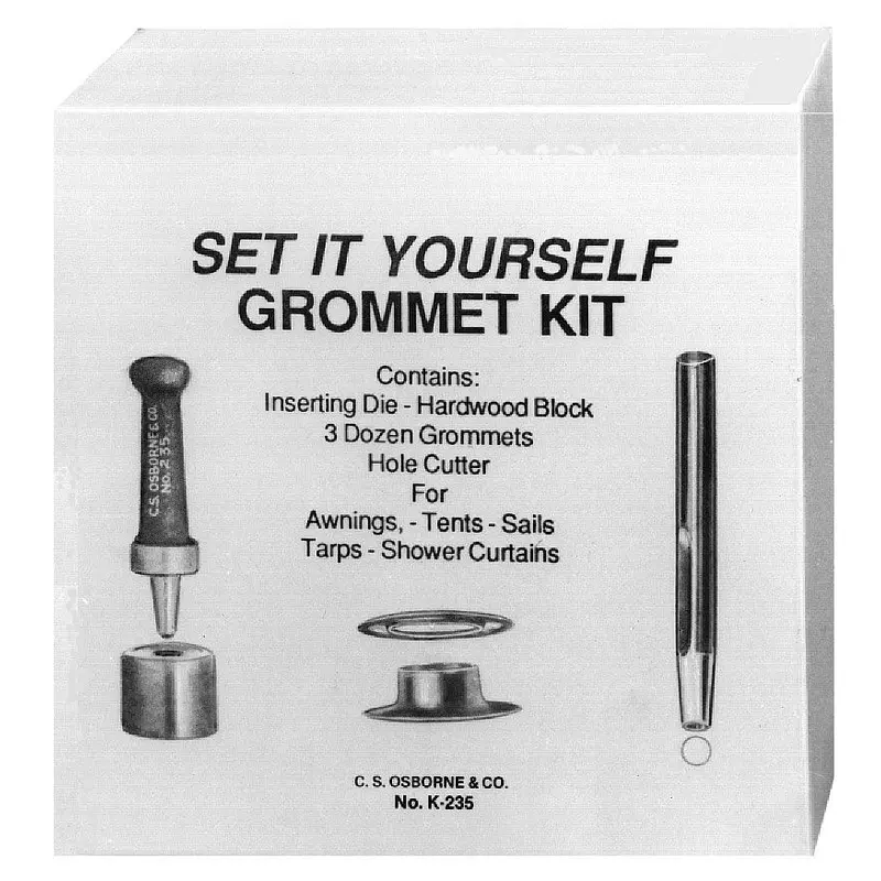 C.S. Osborne Home Brass Grommet Kit K235 - Various Sizes#00 - 3/16"
