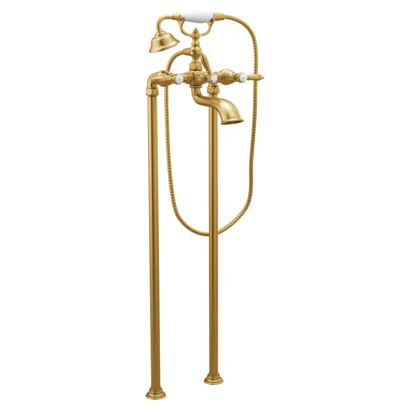 Weymouth Two-Handle Tub Filler including Handheld ShowerChrome