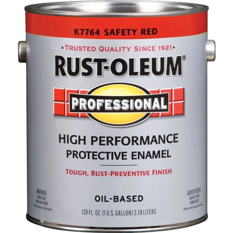 RUST-OLEUM PROFESSIONAL K7764402 Enamel, Gloss, Safety Red, 1 gal Can