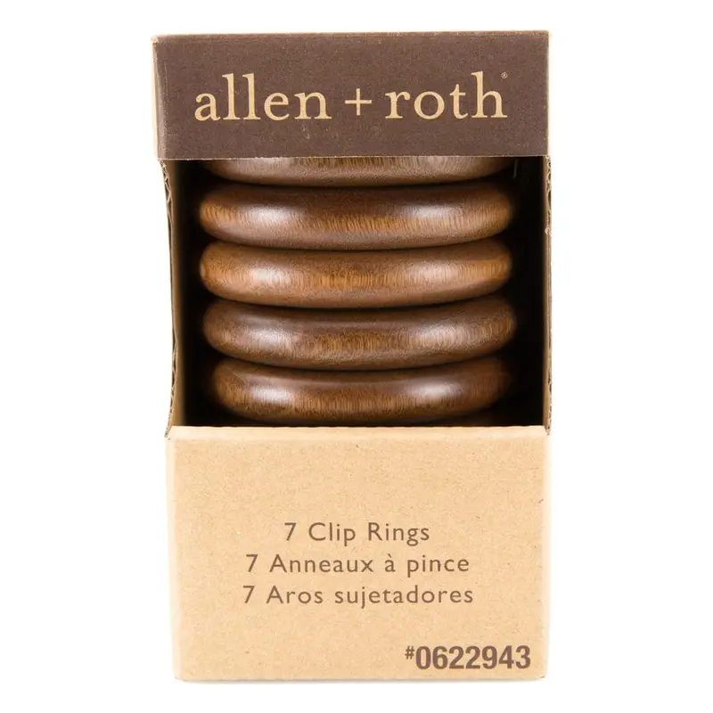 allen   roth 7-Pack Brown Curtain Ring