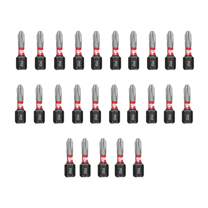 Milwaukee 48-32-4746 SHOCKWAVE PR2 x 1" Drywall Driver Bits - 25 Pack