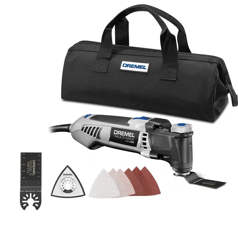 Dremel Multi-Max MM35-01 Oscillating Multi-Tool Kit, 3.5 A, 10,000 to 21,000 opm, 3.2 deg Oscillating