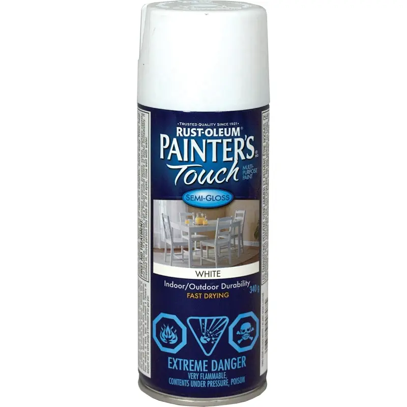 Rust-Oleum N1993830 Spray Paint, Semi-Gloss, White, 340 g, Can