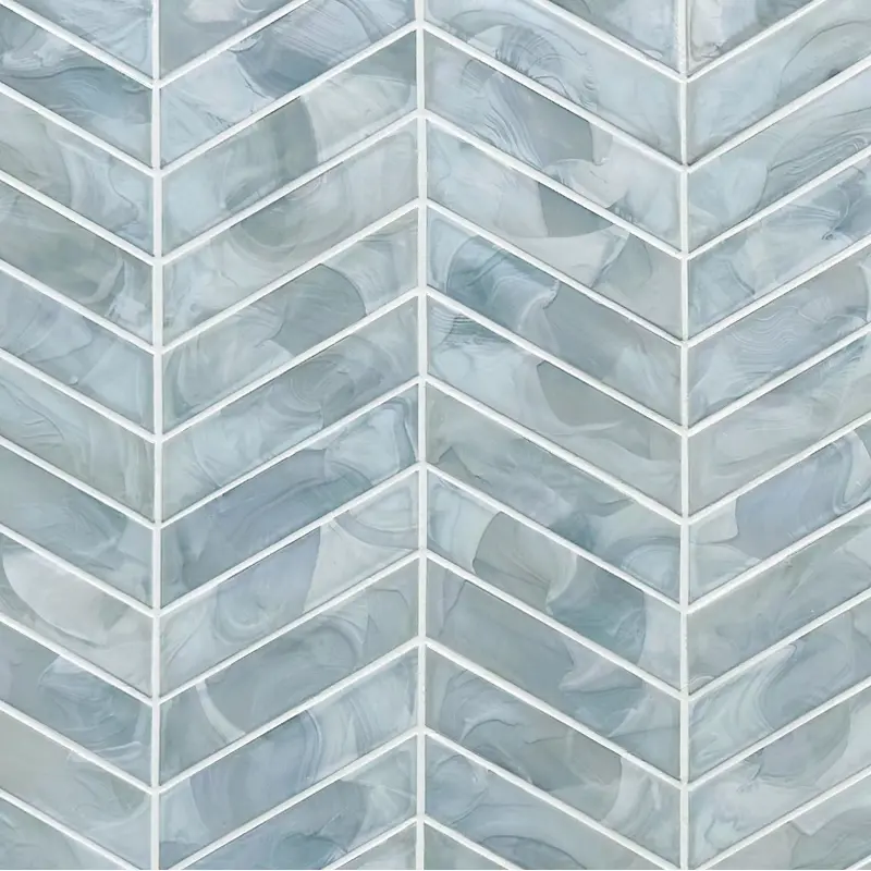 Aella Chevron Hot Glass Mosaic/piece