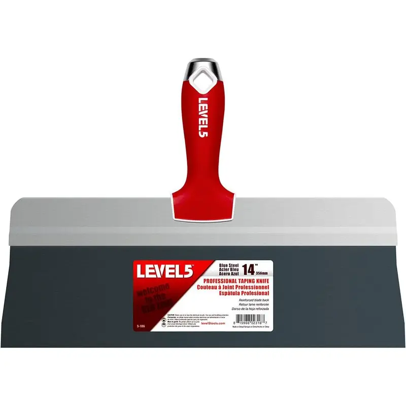 14 in. Blue Steel Big Back Taping Knife with Soft Grip Handle1.6 / each