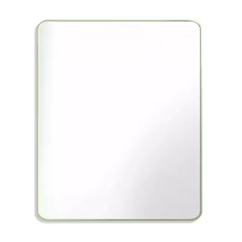 30 in. W x 36 in. H Rectangle Aluminum Alloy Framed Wall Bathroom Vanity Mirror in Green