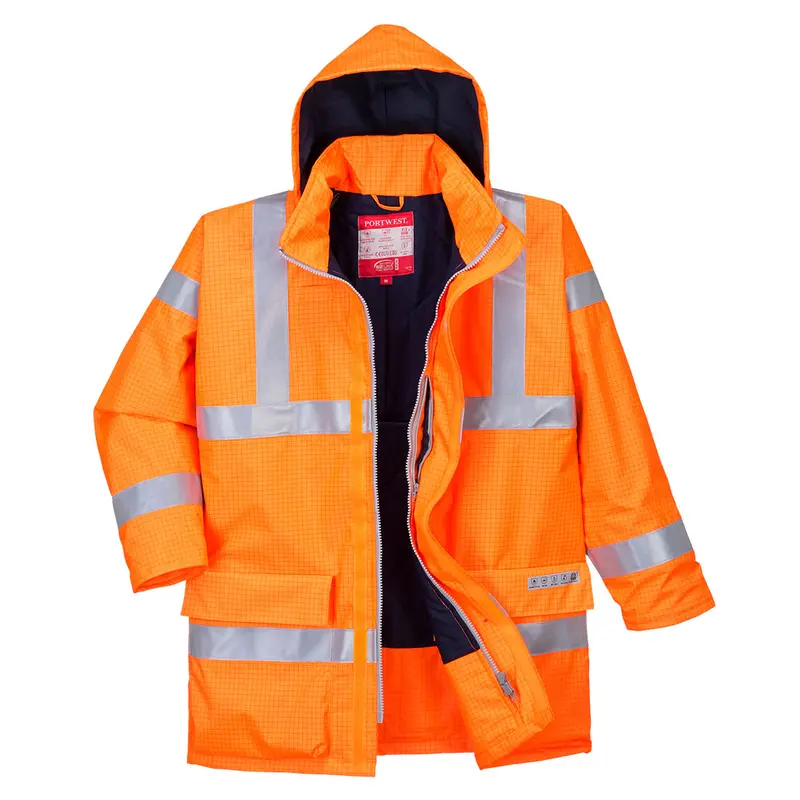 Bizflame Rain Hi-Vis Antistatic FR Jacket Orange | S778XS