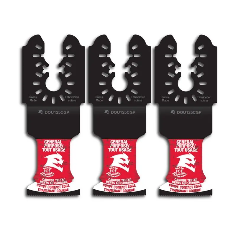 Diablo DOU125CGP3 1-1/4 in. Universal Fit Carbide Oscillating Blades for General Purpose Cuts (3-Pack)