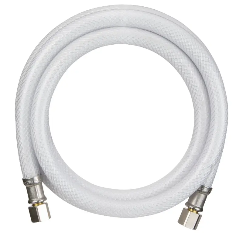 Plumb Pak PP25565 Ice Maker Supply Line, 1/4 in Inlet, Compression Inlet, 1/4 in Outlet, Compression Outlet, PVC Tubing