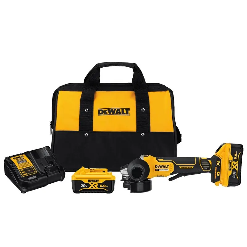 20-Volt MAX Lithium Ion Cordless 4-1/2 in. (115 mm) Brushless Paddle Switch Small Angle Grinder Kit with Kickback Brake10.8 / each