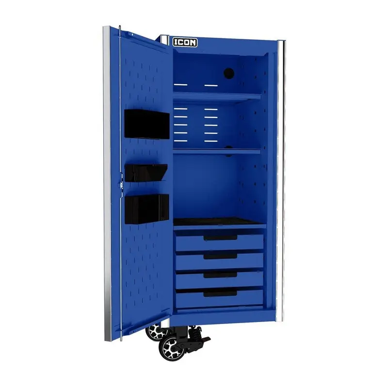 28 in. Professional End Locker - Blue