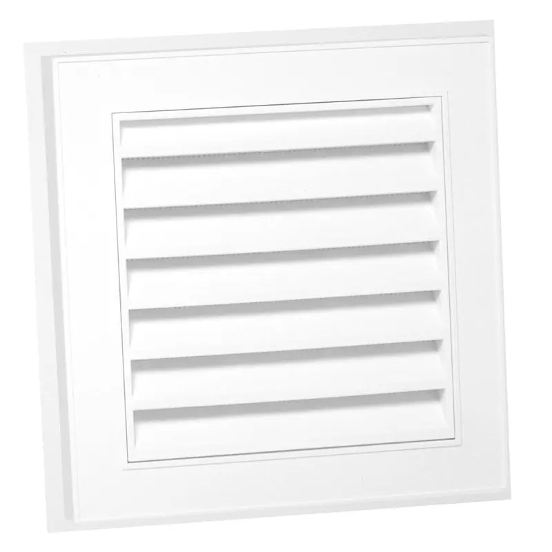 Duraflo 626043-00 Gable Vent, 15.154 in L, 15.154 in W, Polypropylene, White