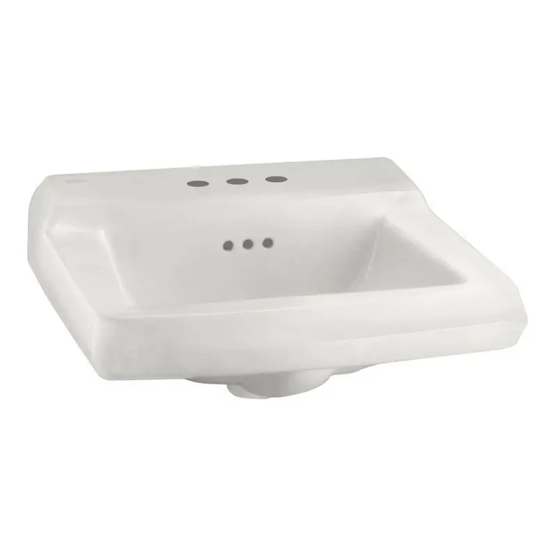 American Standard Comrade Wall-Mounted Bathroom Sink for Wall Hanger in WhiteWhite / 40.0