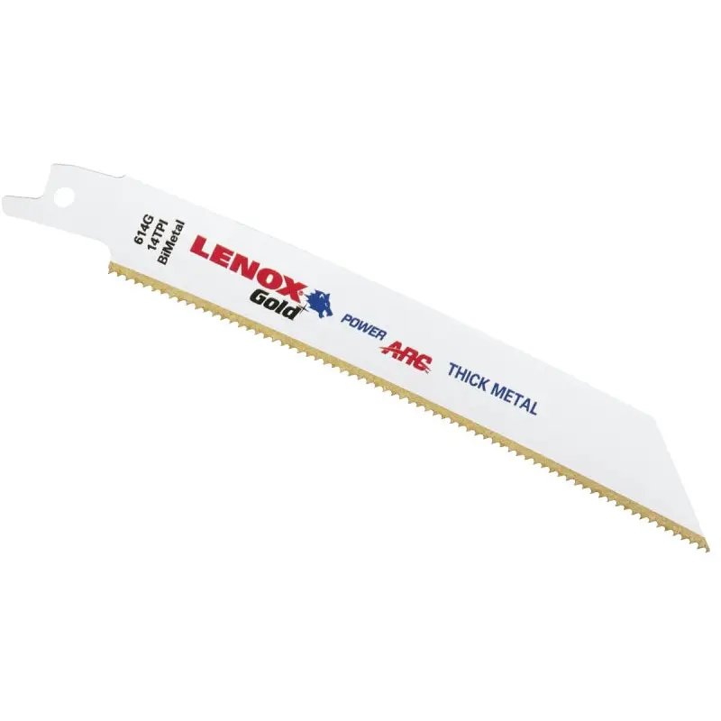 Lenox Gold 21067614GR Reciprocating Saw Blade, 3/4 in W, 6 in L, 14 TPI