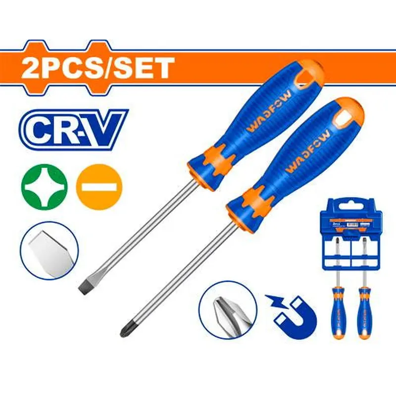WADFOW 2 Pcs Screwdriver Set CR-V