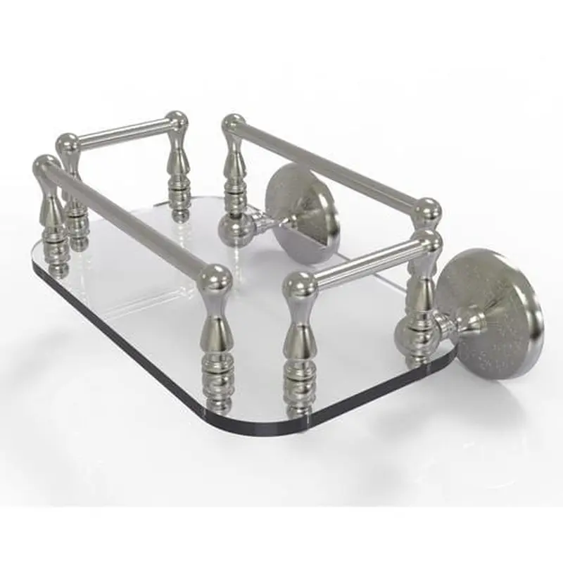 Allied Brass Monte Carlo Satin Nickel Wall Mount Towel Rack