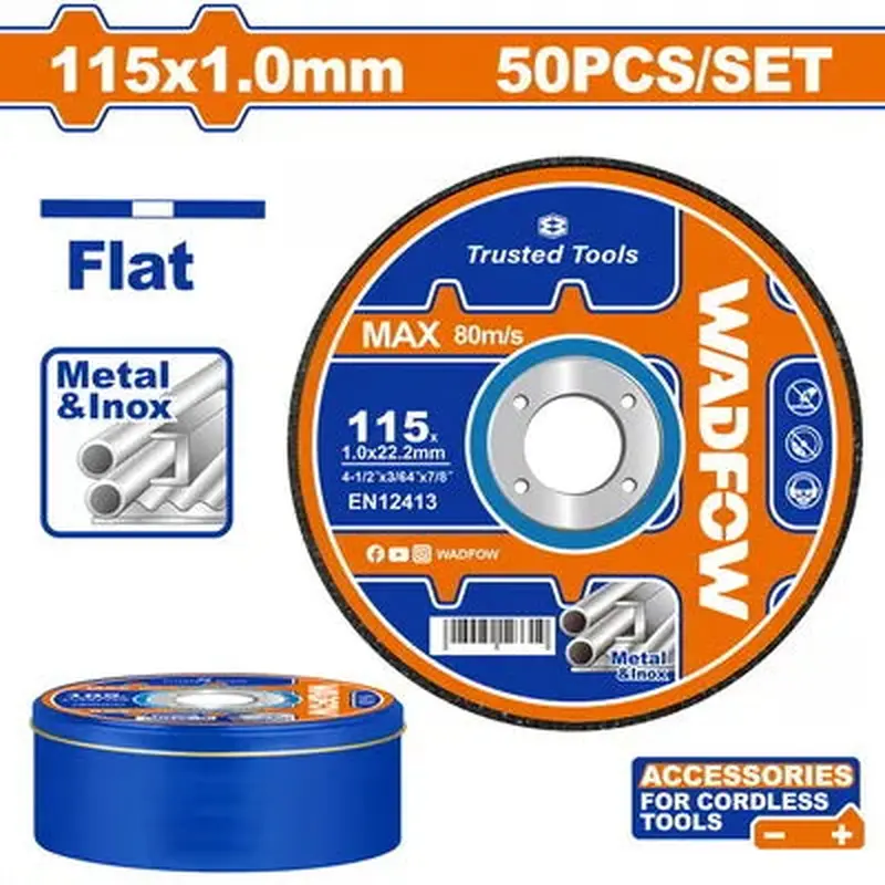 Wadfow Metal Cutting Discs 4 1/2 x 10 mm