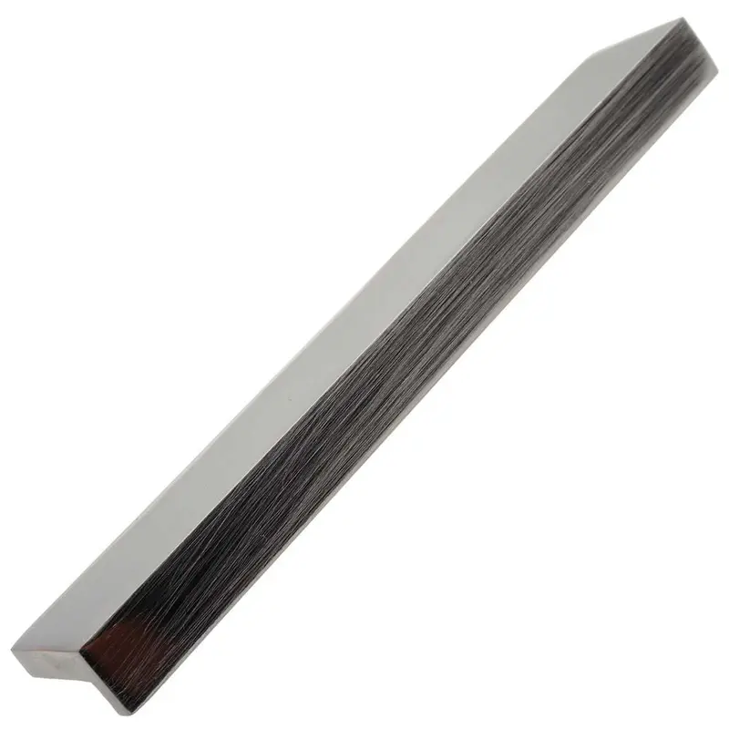 5 in. Center Satin Nickel Contemporary Cabinet Finger Pulls (10-Pack)5 in. / Satin Nickel / 8.1 oz