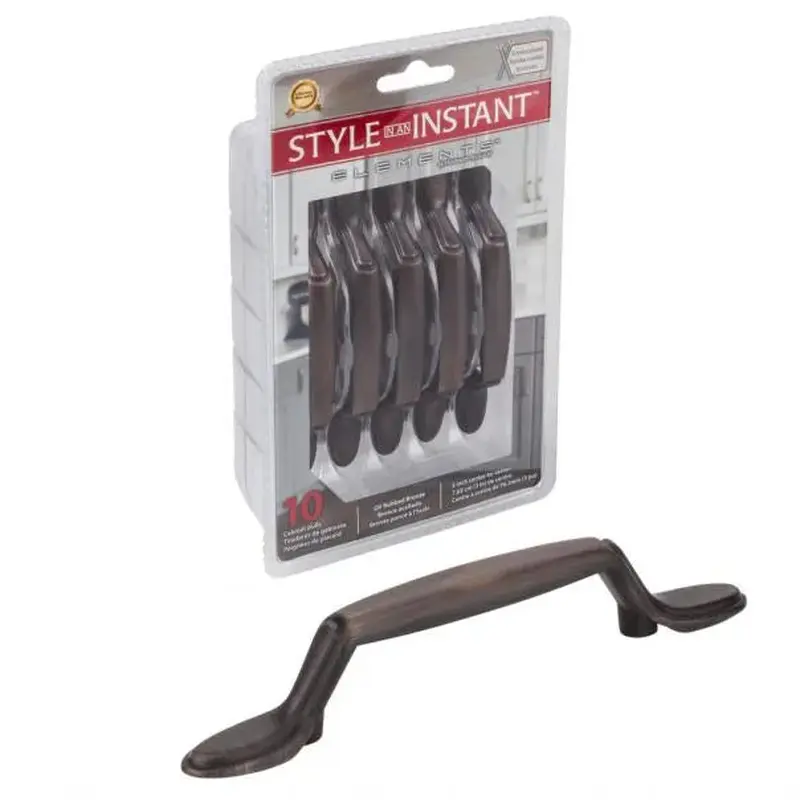 Hardware Resources Elements Vienna Retail Packaged Cabinet Pull3" Center-to-Center / Brushed Oil Rubbed Bronze
