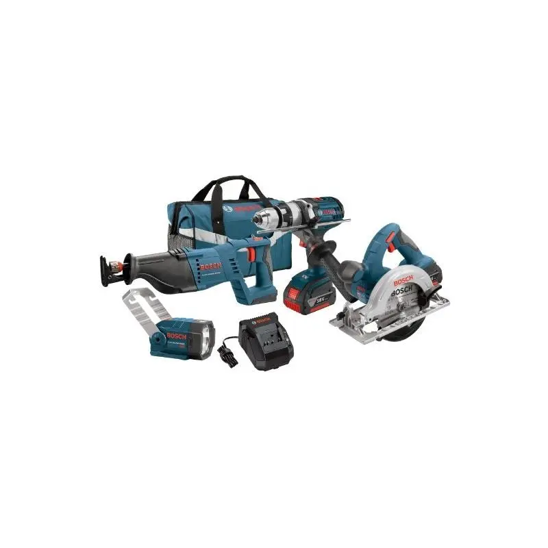 Bosch | CLPK402-181 18V 4-Tool Lithium-Ion Cordless Combo Kit | BFP