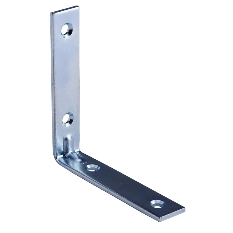 Prosource CB-Z03.5-01PS Corner Brace, 3-1/2 in L, 3-1/2 in W, 3/4 in H, Steel, Zinc-Plated, 3 mm Thick Material