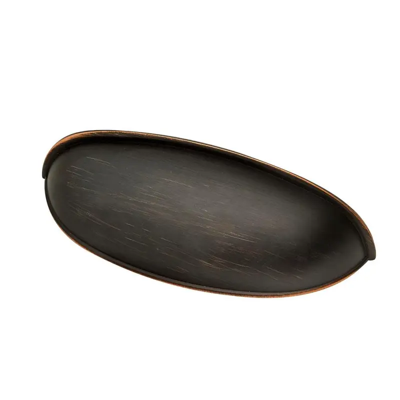 3 in. (76 mm) Oil Rubbed Bronze Bin Cup Drawer Center-to-Center Pull (10-Pack)3 in. / Satin Nickel / 0.159