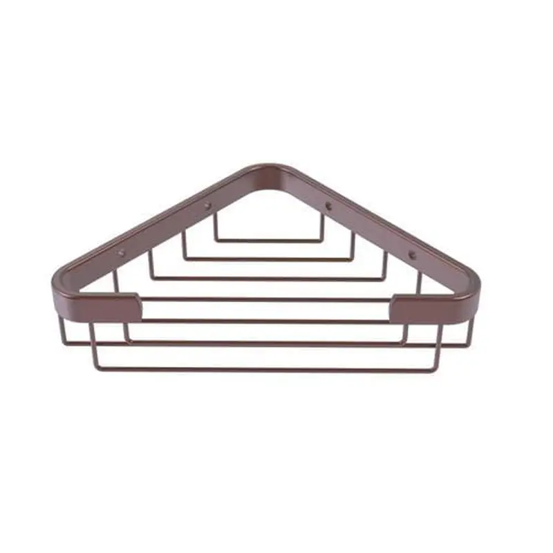 Allied Brass Toiletry Corner Shower Basket in Antique Copper
