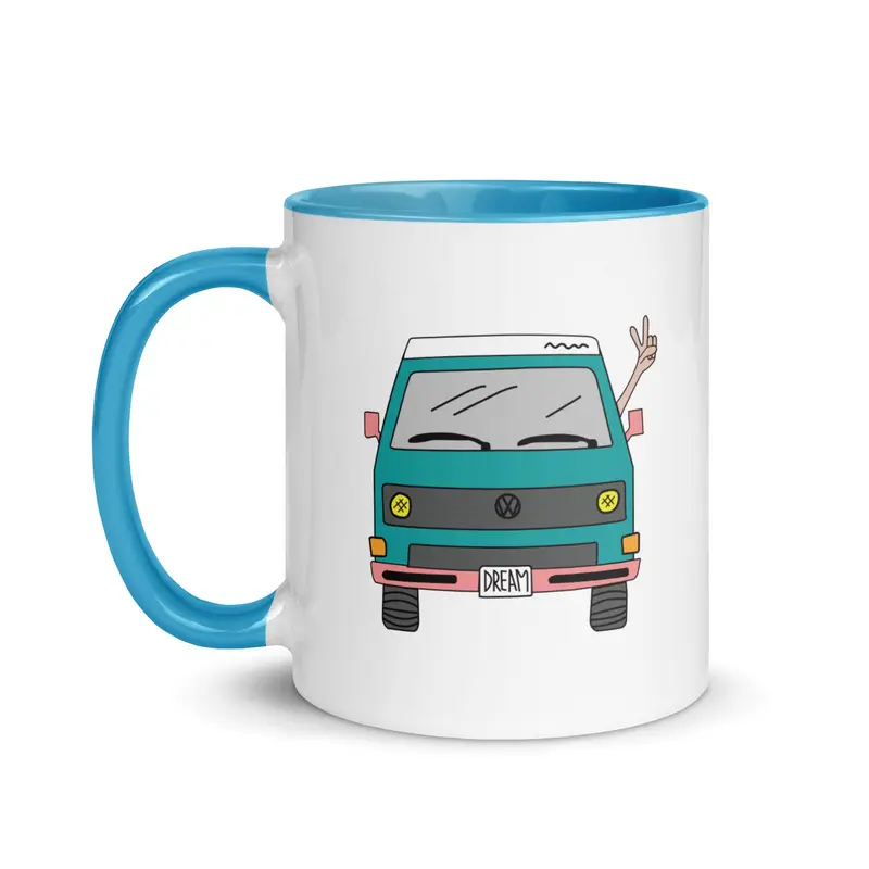 Dream Machine Mug with Color InsideBlack / 11 oz