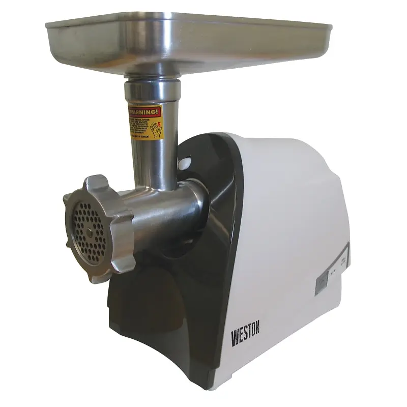 Weston 33-0201-W Meat Grinder and Sausage Stuffer, 575 W, Stainless Steel, White