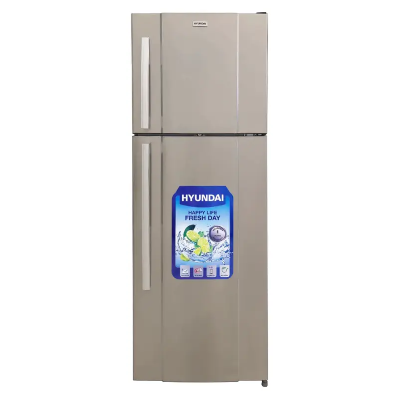 Hyundai Two Door Refrigerator 26 Cu Ft Top Freezer | HBM2600Silver