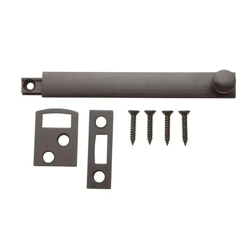 4 in. Oil Rubbed Bronze Surface BoltSatin Nickel / 0.5