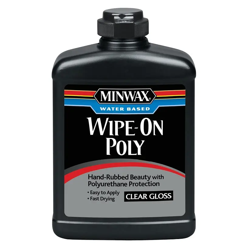 Minwax 409170000 Wipe-On Poly Paint, Liquid, Clear, 1 pt, Can