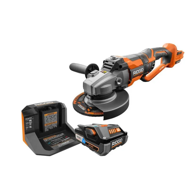 18-Volt OCTANE Cordless Brushless 7 in. Dual Angle Grinder Kit with (1) OCTANE Bluetooth 3.0 Ah Battery and Charger8 / each