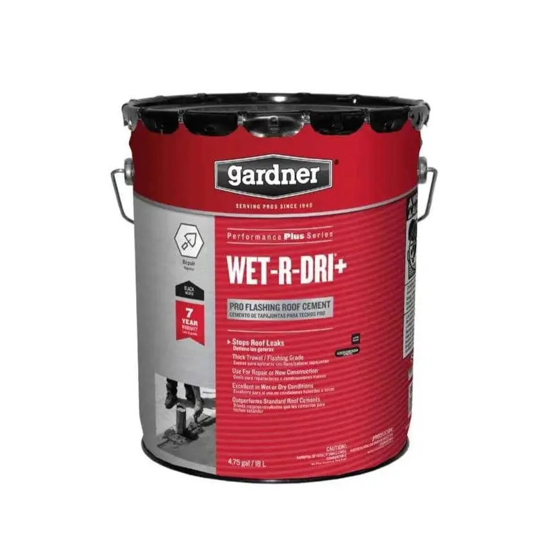 4.75 Gal. Wet-R-Dri Plus Pro Flashing Asphalt Roof Patch Coating Cement