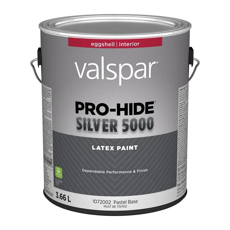 Pro-Hide Silver 5000 029.1072002.007 Interior Paint, Eggshell, Pastel, 1 gal, 37 sq-m Coverage Area